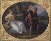 Angelica Kauffmann Nymphe und Jungling oil painting on canvas